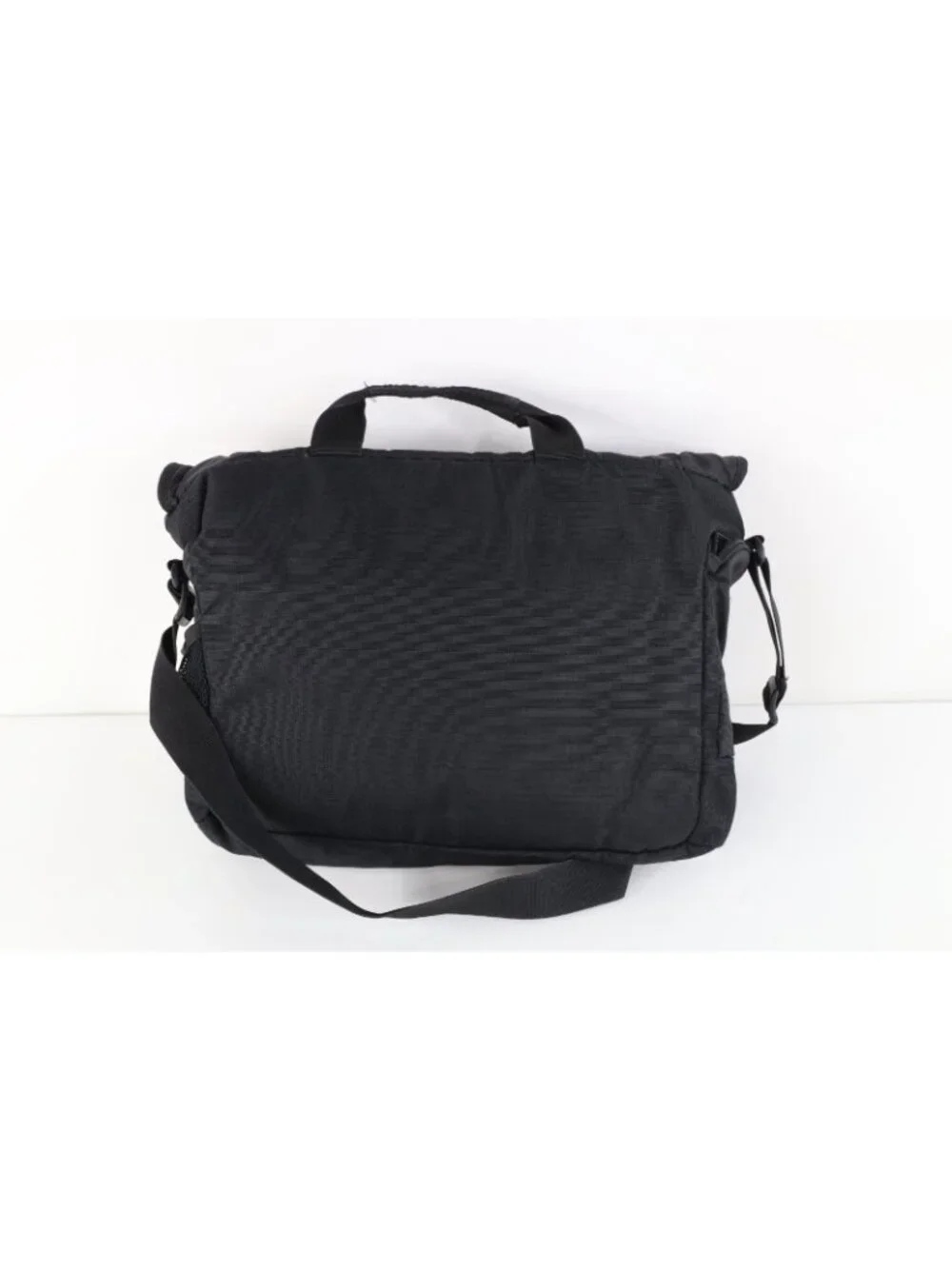 Vintage 90s Y2K Eddie Bauer Spell Out Ripstop Crossbody Messenger Bag Black